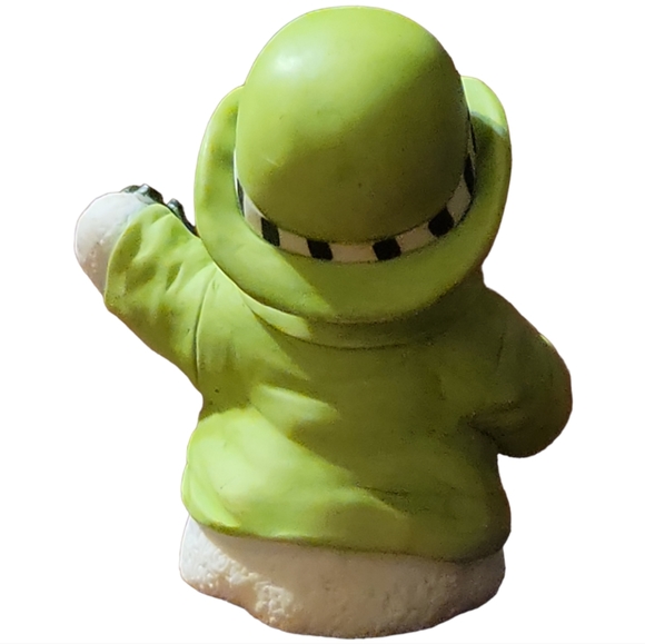 Vtg 98 Sarah's Attic SNOWONDERS Figurine March LUCKY 6402 St. Patrick’s Snowman - Picture 3 of 6